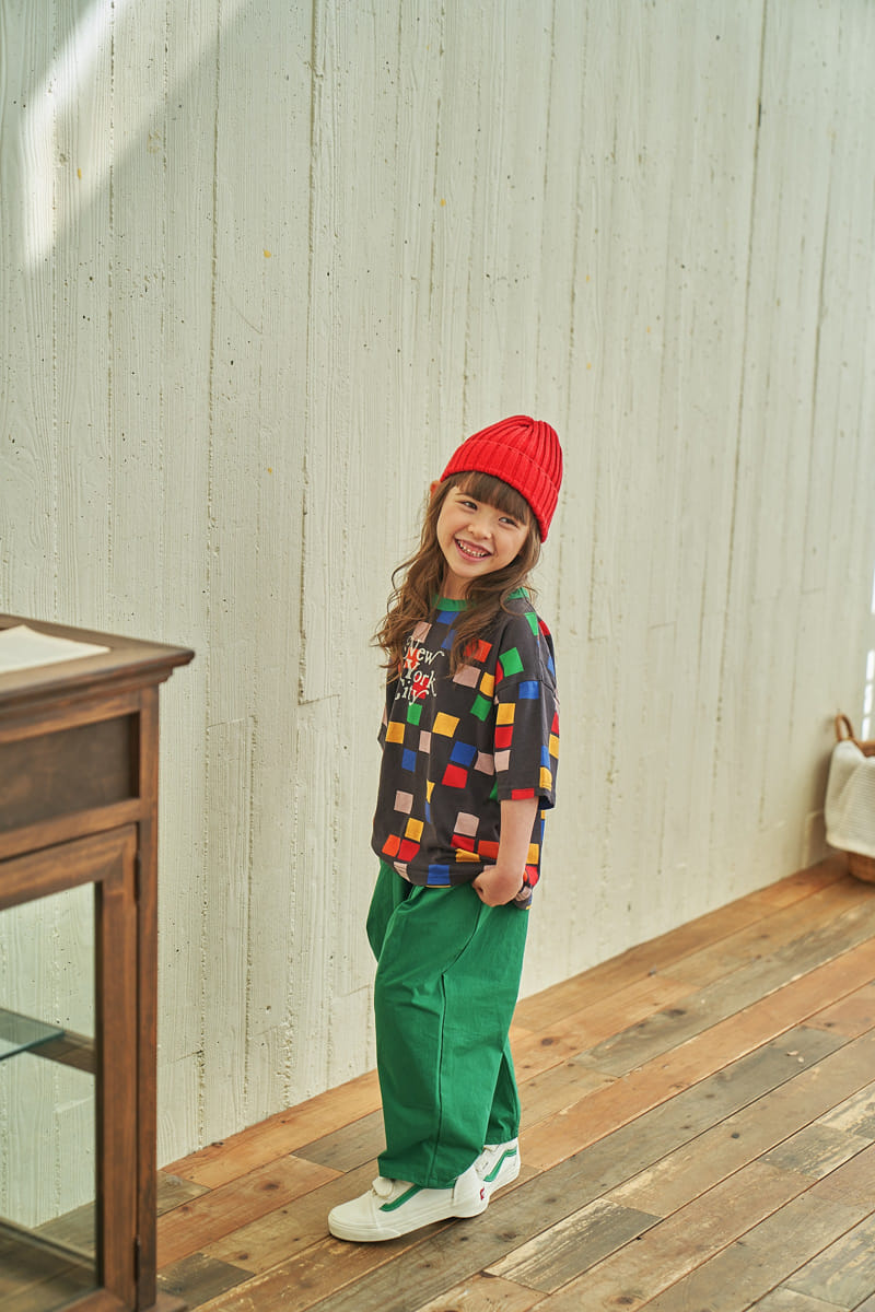 Green Tomato - Korean Children Fashion - #minifashionista - NY Check Tee - 8