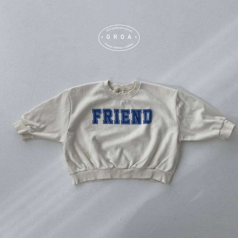 Groa - Korean Children Fashion - #childofig - Friend Sweatshirt - 3