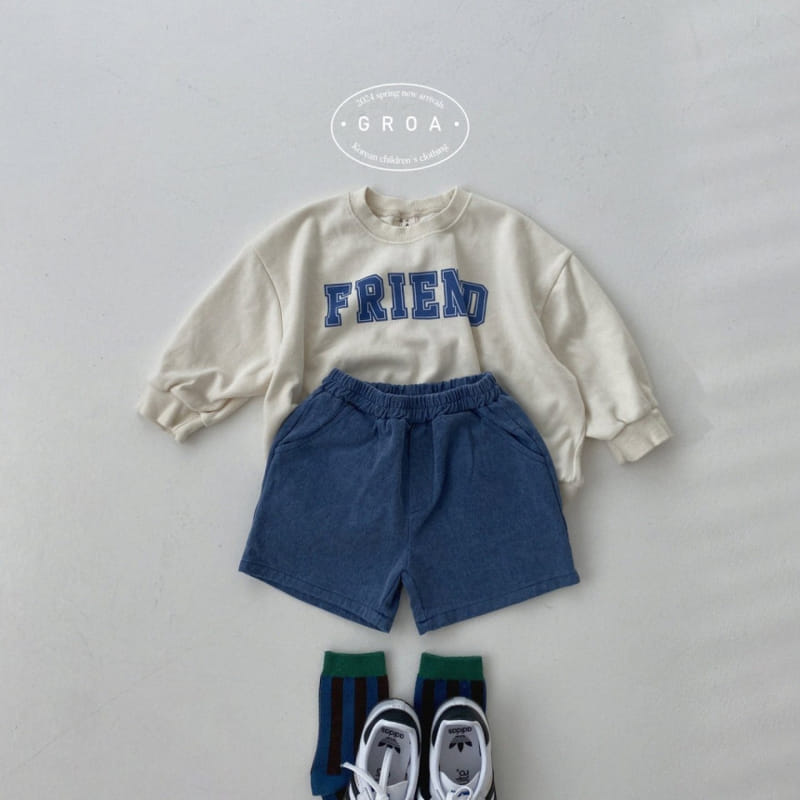 Groa - Korean Children Fashion - #fashionkids - Friend Sweatshirt - 7