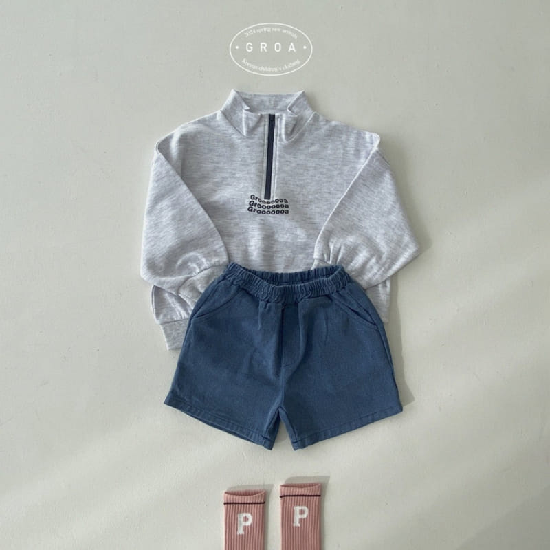 Groa - Korean Children Fashion - #kidzfashiontrend - G Half Zip Up Sweatshirt - 7