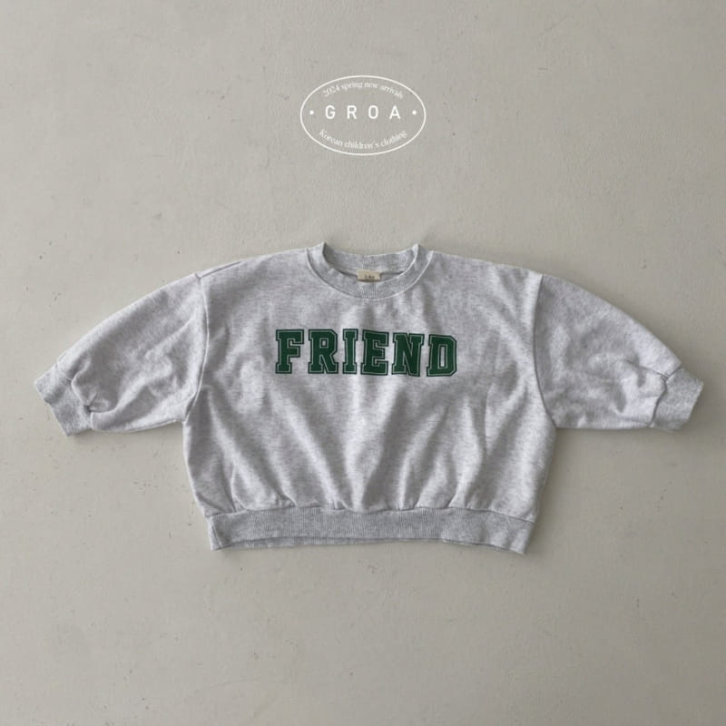 Groa - Korean Children Fashion - #stylishchildhood - Friend Sweatshirt - 2