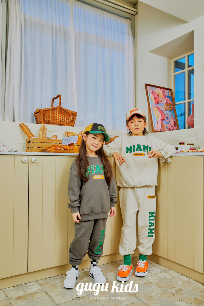 Gugu Kids - Korean Children Fashion - #kidzfashiontrend - Miami Top Bottom Set - 4