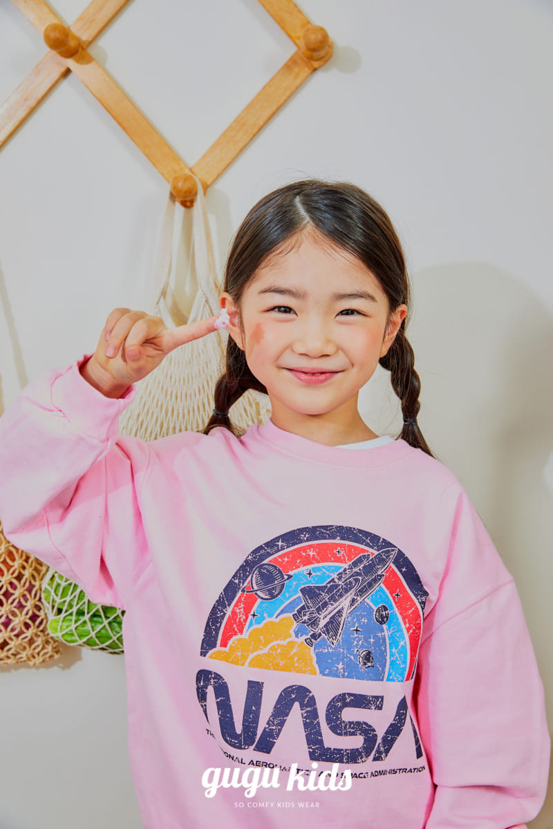 Gugu Kids - Korean Children Fashion - #childrensboutique - Rainbow Nasa Top Bottom Set