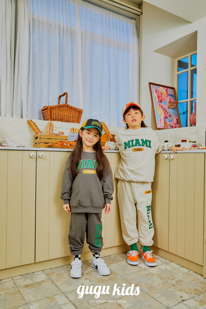 Gugu Kids - Korean Children Fashion - #kidsstore - Miami Top Bottom Set - 2