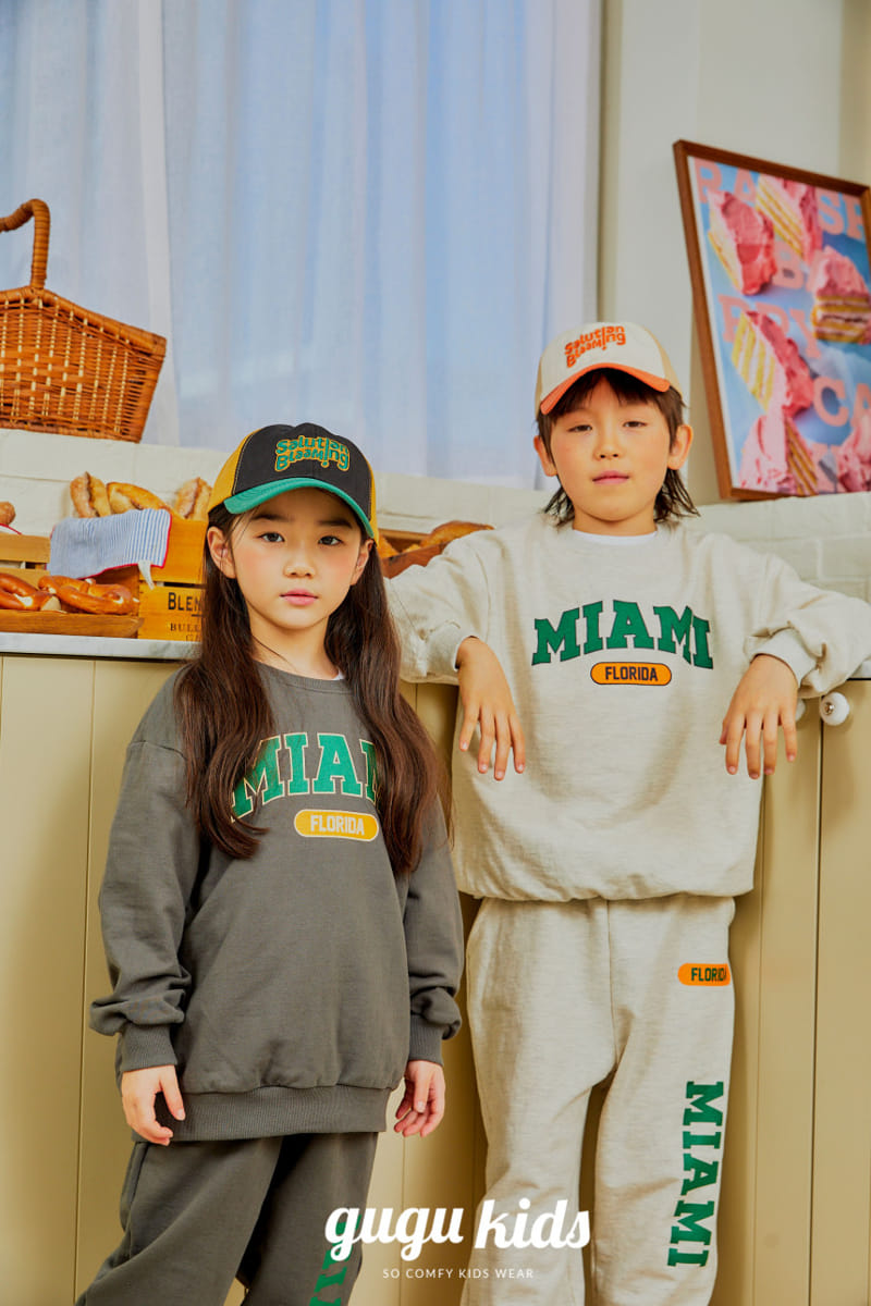 Gugu Kids - Korean Children Fashion - #littlefashionista - Miami Top Bottom Set - 5