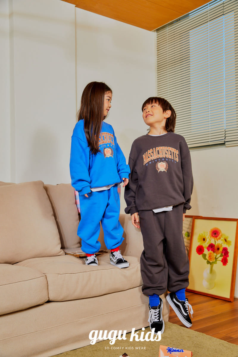 Gugu Kids - Korean Children Fashion - #prettylittlegirls - Massachusetts Top Bottom Set - 6