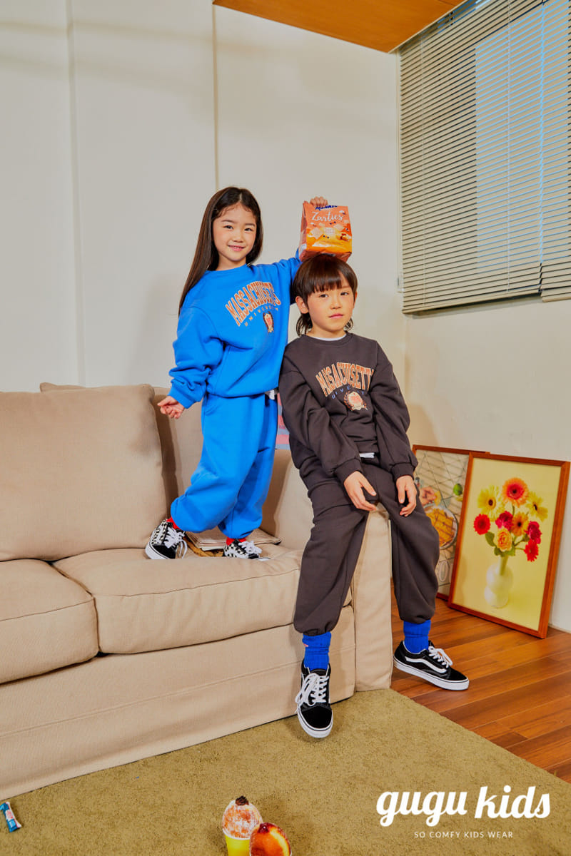 Gugu Kids - Korean Children Fashion - #toddlerclothing - Massachusetts Top Bottom Set - 8