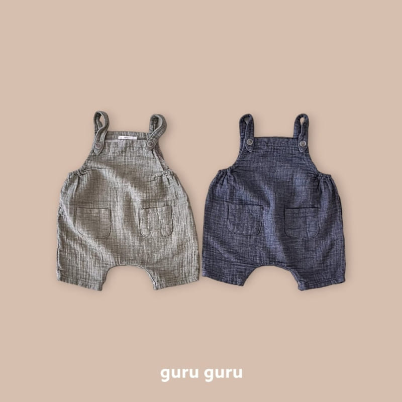 Guru Guru - Korean Baby Fashion - #babyclothing - Haze Dungarees Pants