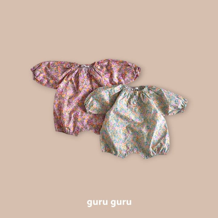 Guru Guru - Korean Baby Fashion - #babyclothing - Garden Body Suit - 6