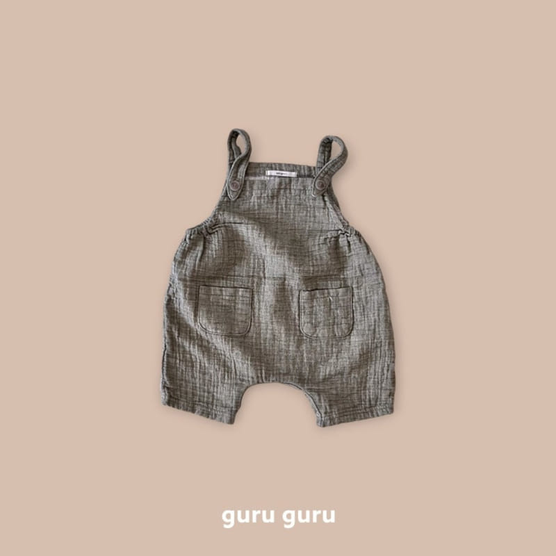 Guru Guru - Korean Baby Fashion - #babyfashion - Haze Dungarees Pants - 2
