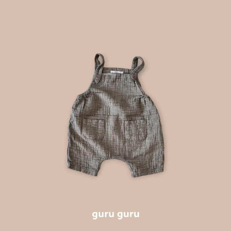 Guru Guru - Korean Baby Fashion - #babyfashion - Haze Dungarees Pants - 2
