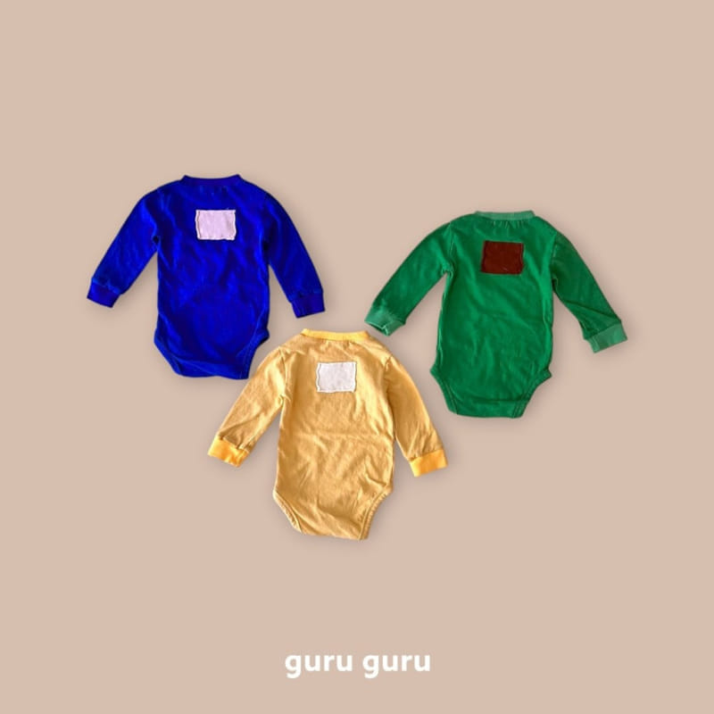 Guru Guru - Korean Baby Fashion - #babyfever - Patch Body Suit - 2