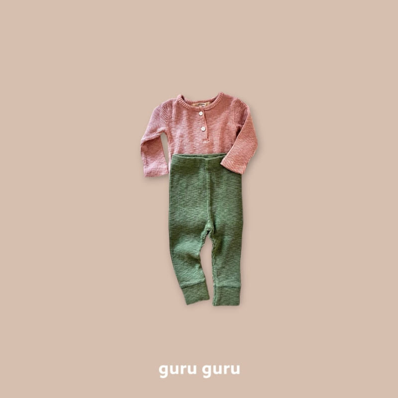 Guru Guru - Korean Baby Fashion - #babygirlfashion - Color Top Bottom Set - 5