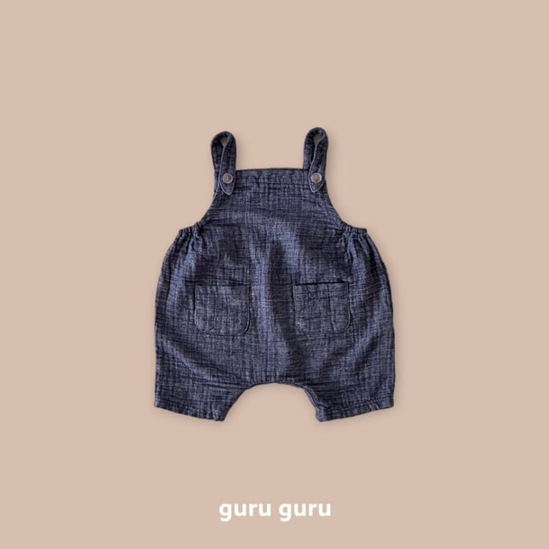 Guru Guru - Korean Baby Fashion - #babyfever - Haze Dungarees Pants - 4