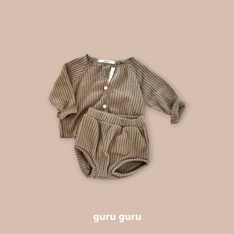 Guru Guru - Korean Baby Fashion - #babygirlfashion - Vanilla Top Bottom Set - 2