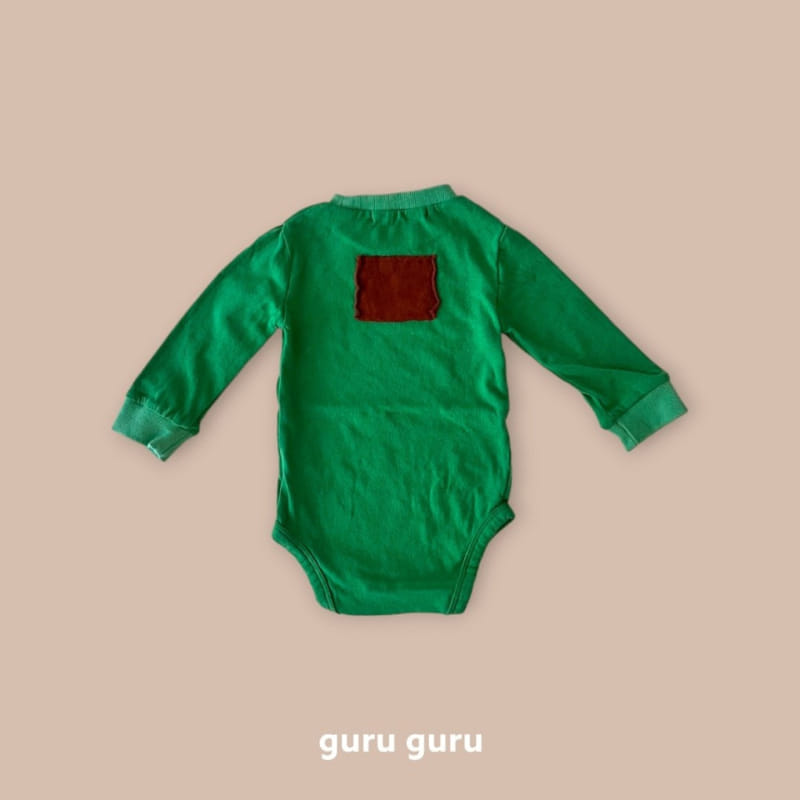 Guru Guru - Korean Baby Fashion - #babyootd - Patch Body Suit - 6
