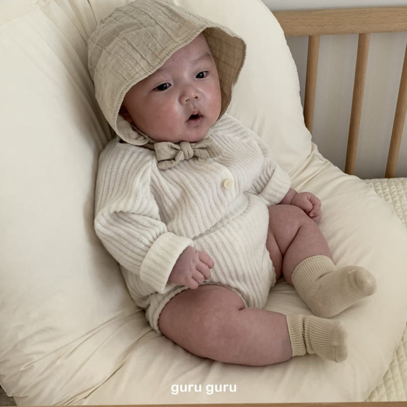 Guru Guru - Korean Baby Fashion - #babyoutfit - Vanilla Top Bottom Set - 6