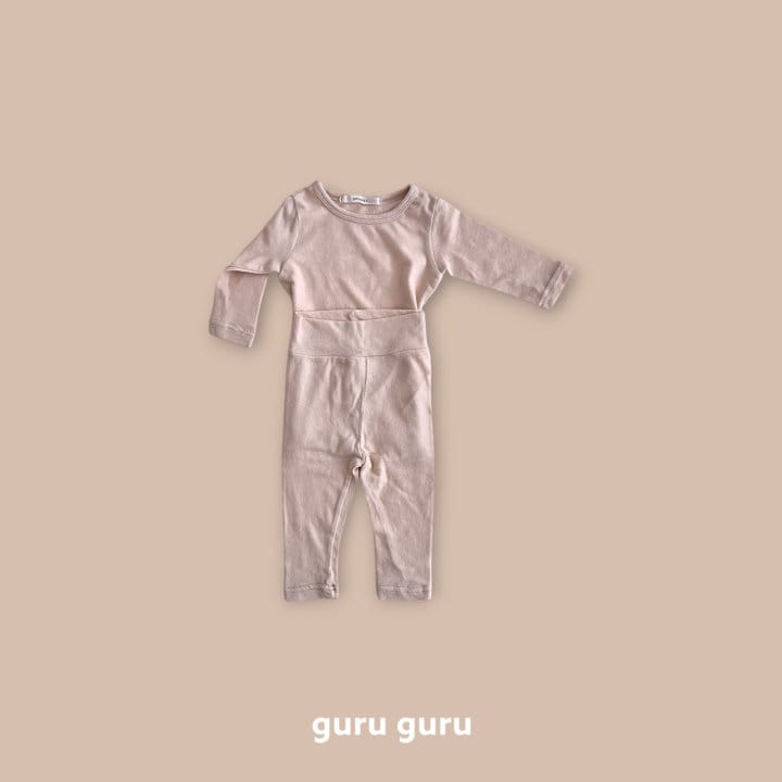 Guru Guru - Korean Baby Fashion - #babyoutfit - Molang Top Bottom Set - 3