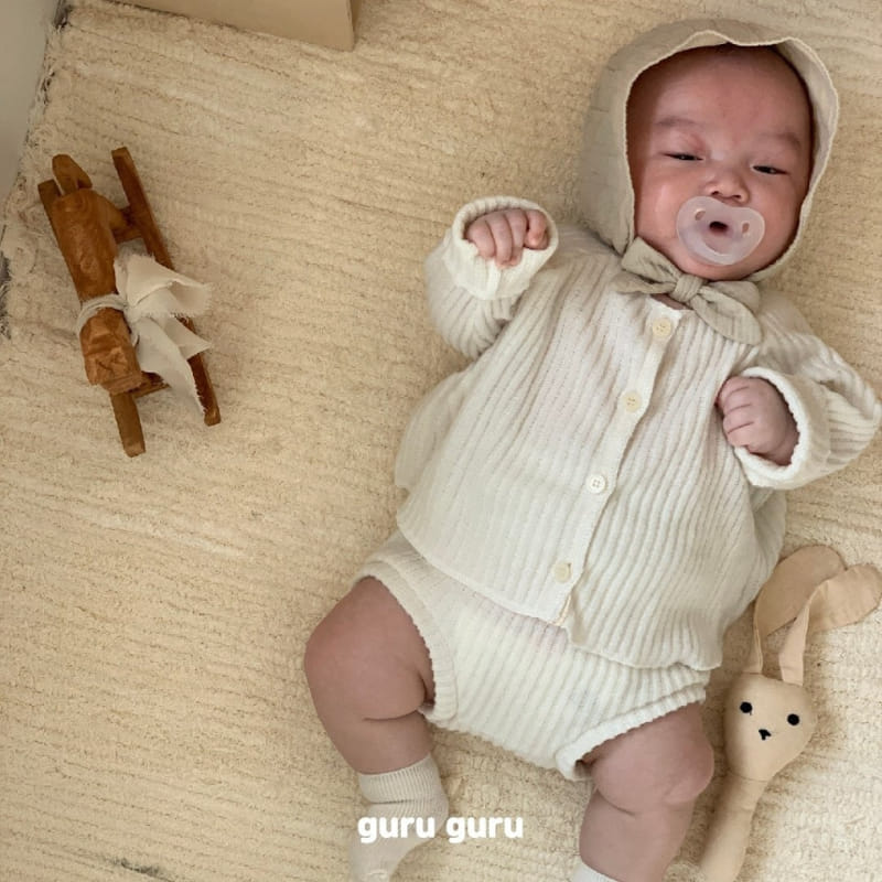 Guru Guru - Korean Baby Fashion - #babywear - Vanilla Top Bottom Set - 8