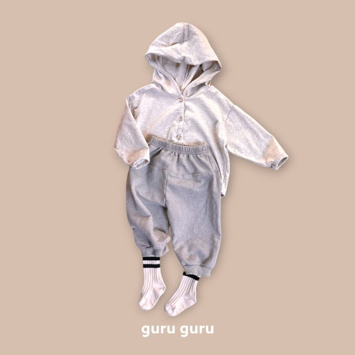 Guru Guru - Korean Baby Fashion - #onlinebabyboutique - Slit Terry Pants - 4