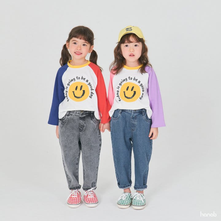 Hanab - Korean Children Fashion - #childrensboutique - Smile Raglan Tee