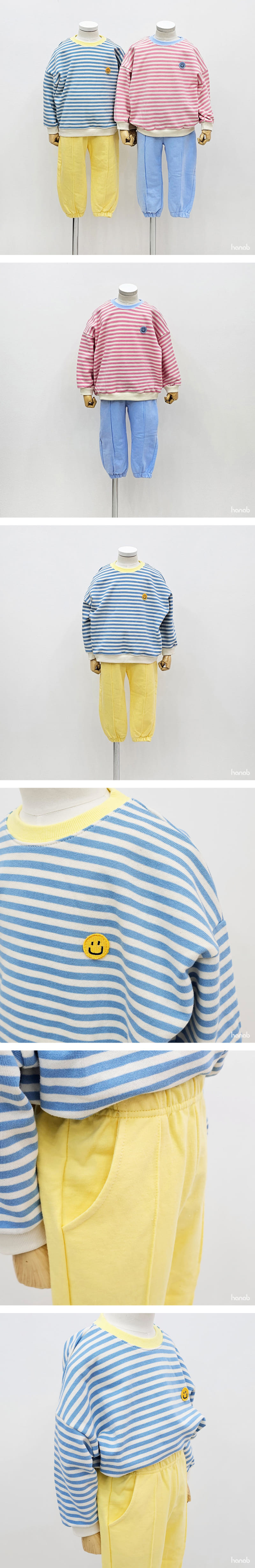 Hanab - Korean Children Fashion - #childrensboutique - Soft Top Bottom Set - 4