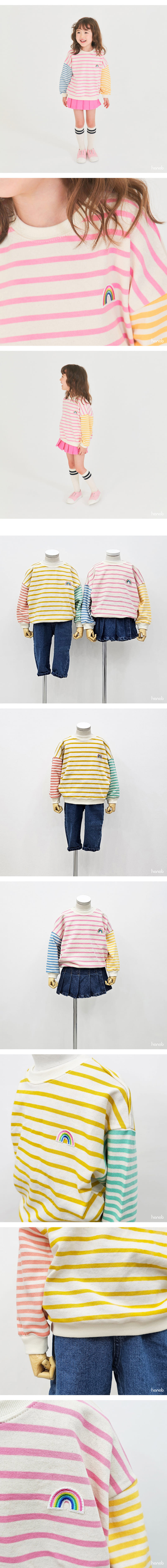 Hanab - Korean Children Fashion - #discoveringself - Three Color Sweatshirt - 4