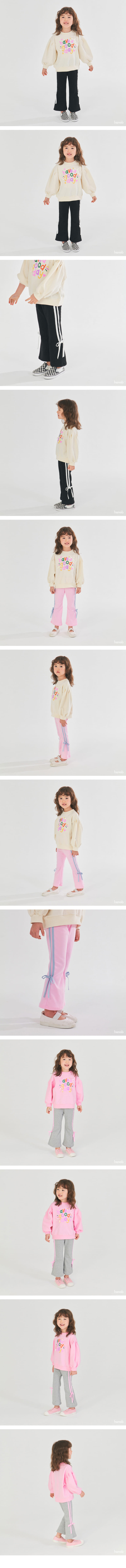 Hanab - Korean Children Fashion - #fashionkids - Ribbon Tape Pants - 3