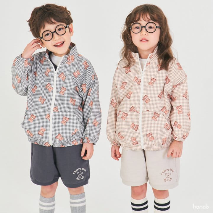 Hanab - Korean Children Fashion - #minifashionista - Check Windbreaker Jumper