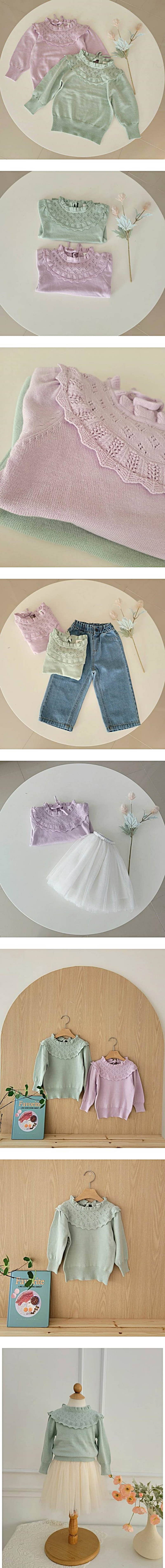 Hanacoco - Korean Children Fashion - #kidsshorts - Candy Frill Knit - 2