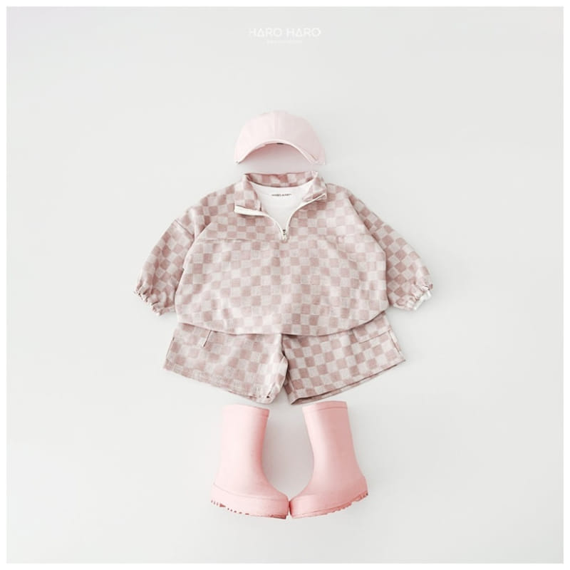 Haro Haro - Korean Children Fashion - #childofig - Check Denim Capri Shorts - 8