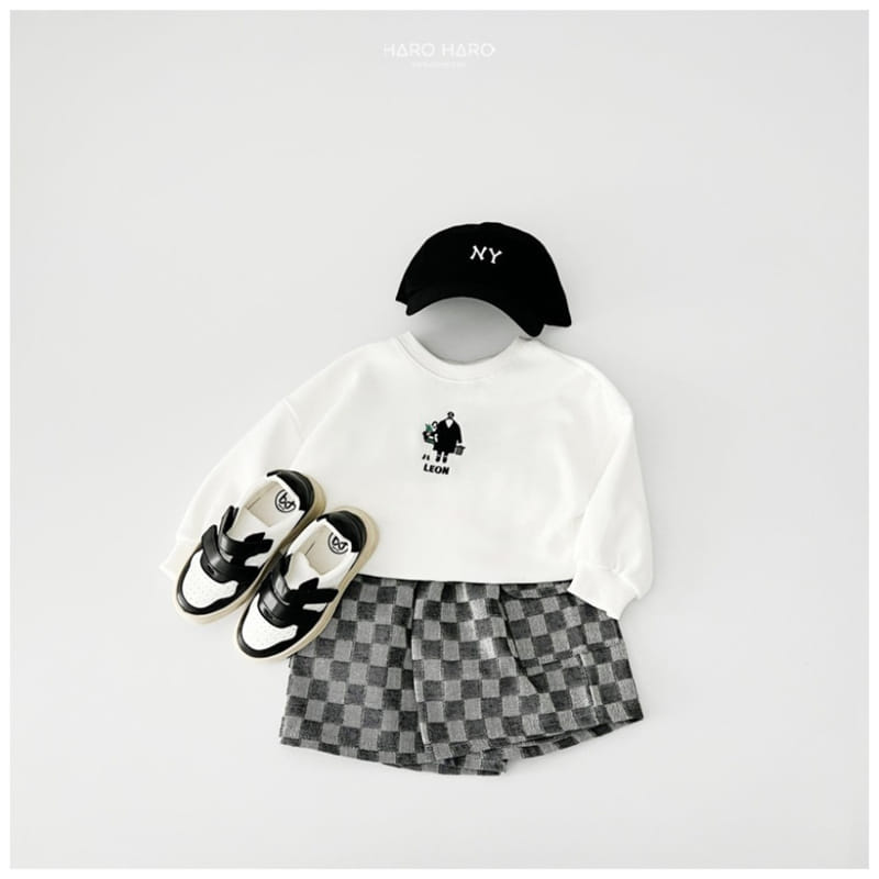 Haro Haro - Korean Children Fashion - #designkidswear - Check Denim Capri Shorts - 10