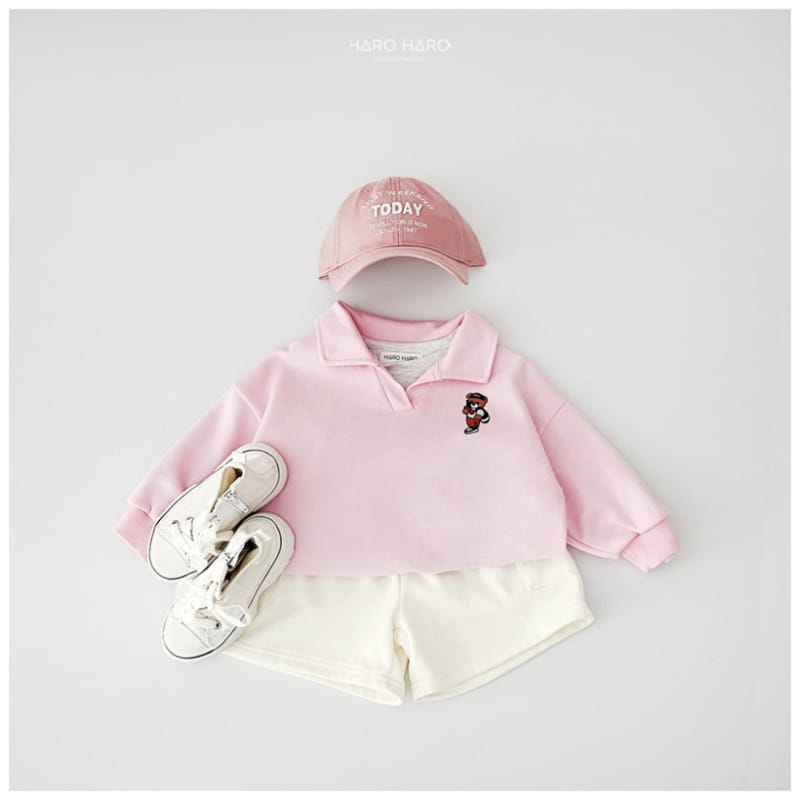 Haro Haro - Korean Children Fashion - #kidsshorts - Selfy Bear Collar Sweatshirt - 10