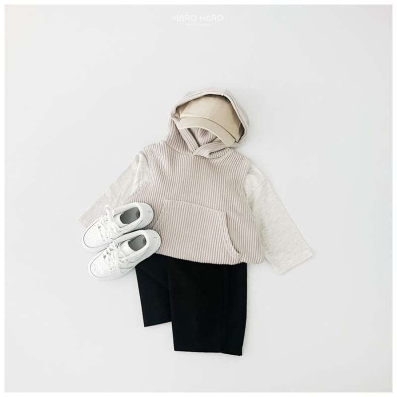 Haro Haro - Korean Children Fashion - #kidsstore - Knit Hoody Vest - 7