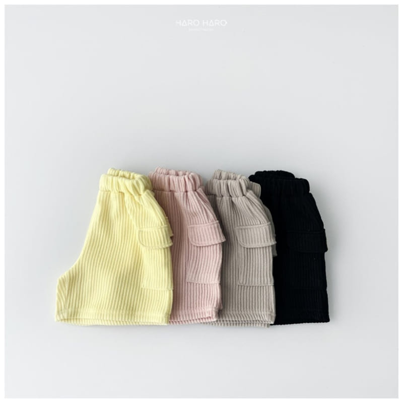 Haro Haro - Korean Children Fashion - #magicofchildhood - Knit Cargo Capri Shorts - 2