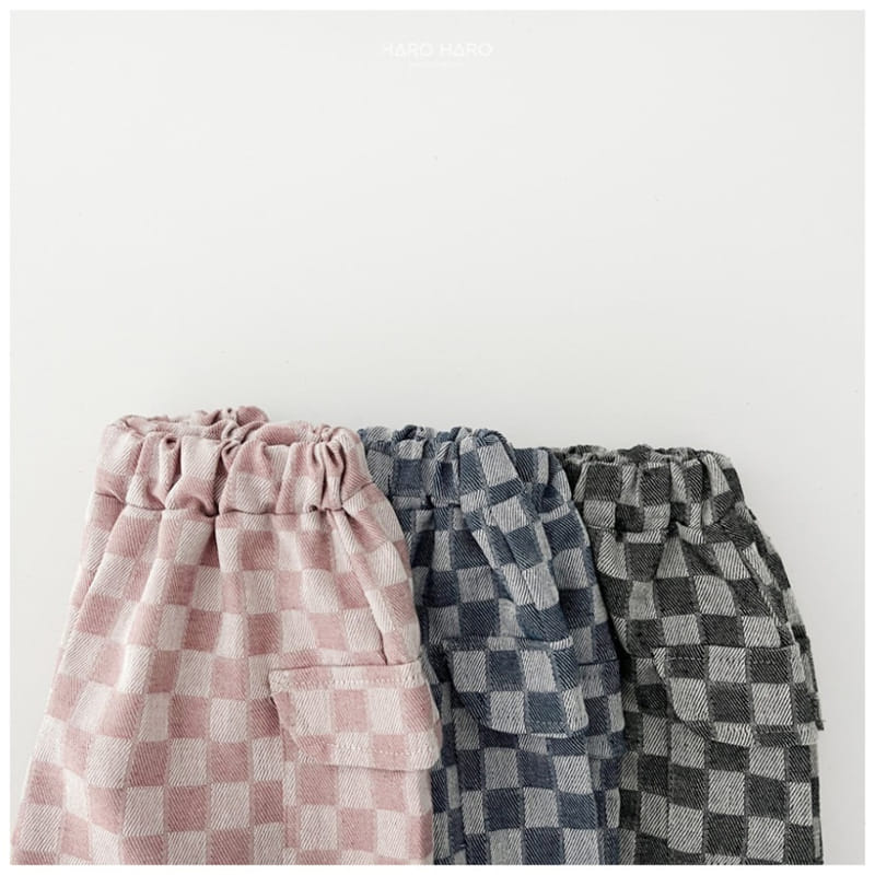 Haro Haro - Korean Children Fashion - #prettylittlegirls - Check Denim Capri Shorts - 6
