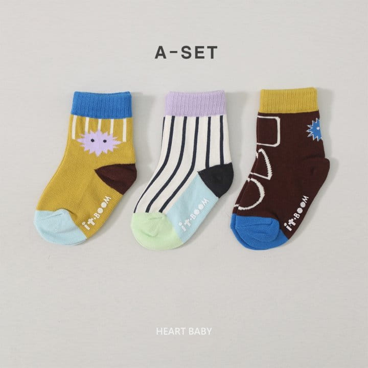 Heart Baby - Korean Baby Fashion - #babyfever - Paint Socks A Set