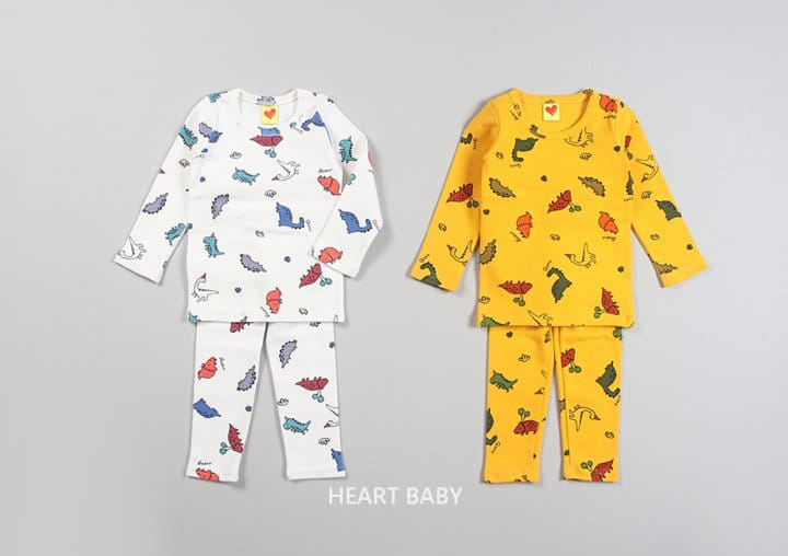 Heart Baby - Korean Children Fashion - #childrensboutique - Dino Easywear
