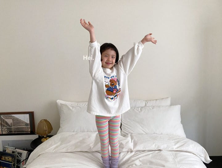 Hei - Korean Children Fashion - #Kfashion4kids - Bear Long Tee - 7
