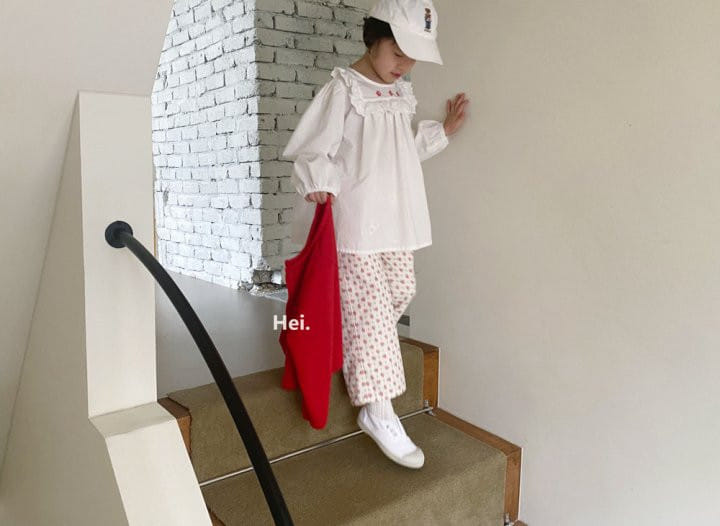 Hei - Korean Children Fashion - #kidsshorts - Flower Blouse - 9