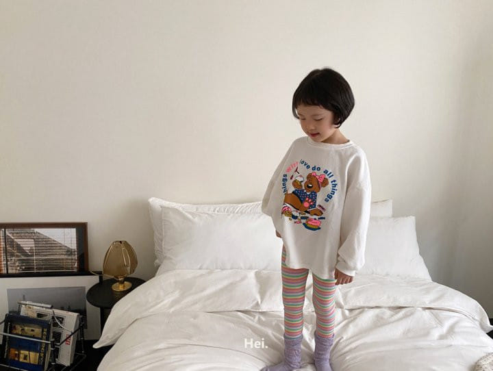 Hei - Korean Children Fashion - #fashionkids - Bear Long Tee - 4