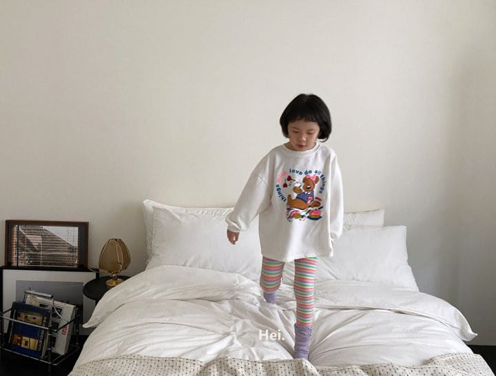 Hei - Korean Children Fashion - #kidsstore - Bear Long Tee - 5