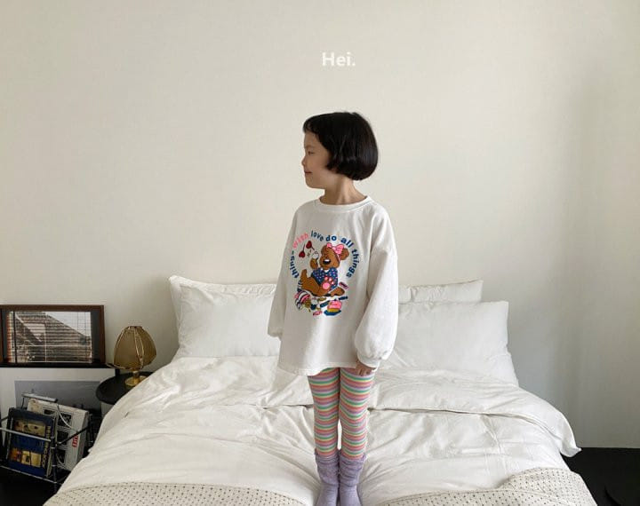 Hei - Korean Children Fashion - #littlefashionista - Bear Long Tee - 8