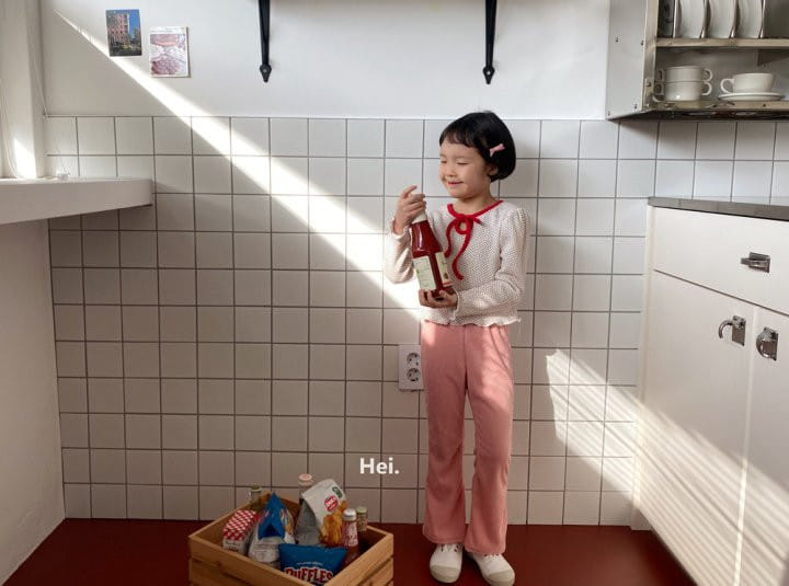 Hei - Korean Children Fashion - #magicofchildhood - Ribbon Terry Tee - 7