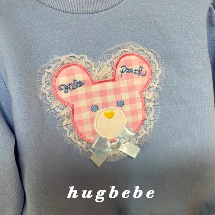 Hug Bebe - Korean Children Fashion - #Kfashion4kids - Ribbon Bear Top Bottom Set - 7