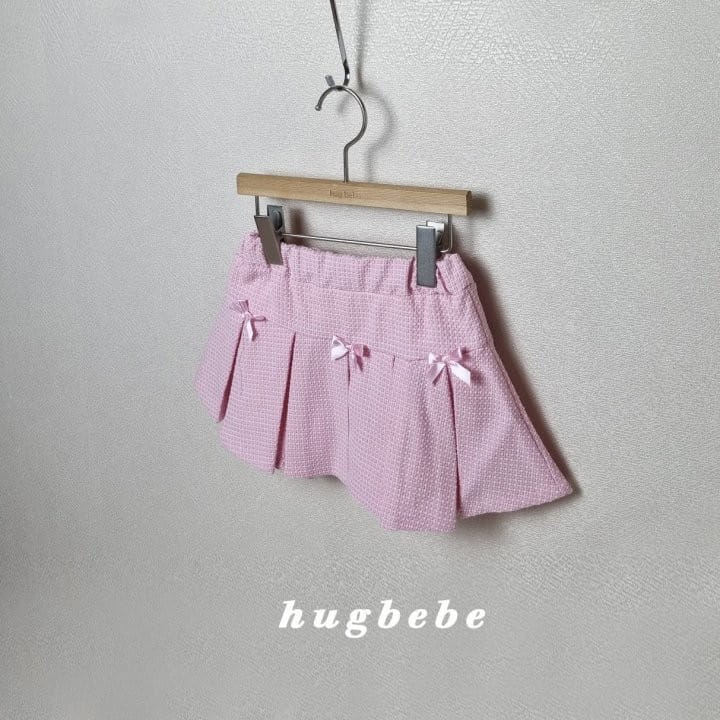 Hug Bebe - Korean Children Fashion - #Kfashion4kids - Ribbon Wrinkle Skirt - 2
