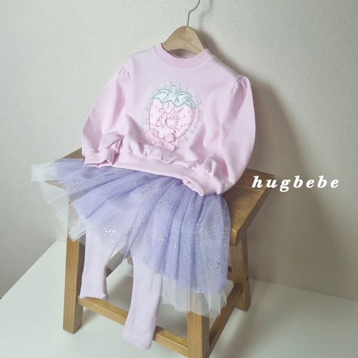 Hug Bebe - Korean Children Fashion - #childofig - Berry Berry Sweatshirt - 2