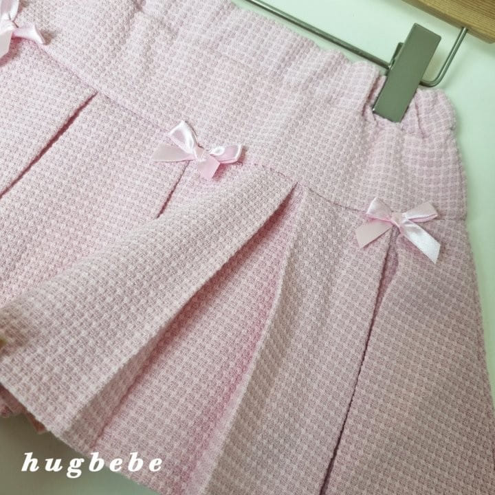 Hug Bebe - Korean Children Fashion - #childofig - Ribbon Wrinkle Skirt - 10