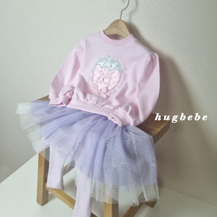 Hug Bebe - Korean Children Fashion - #childofig - Berry Berry Sweatshirt - 4
