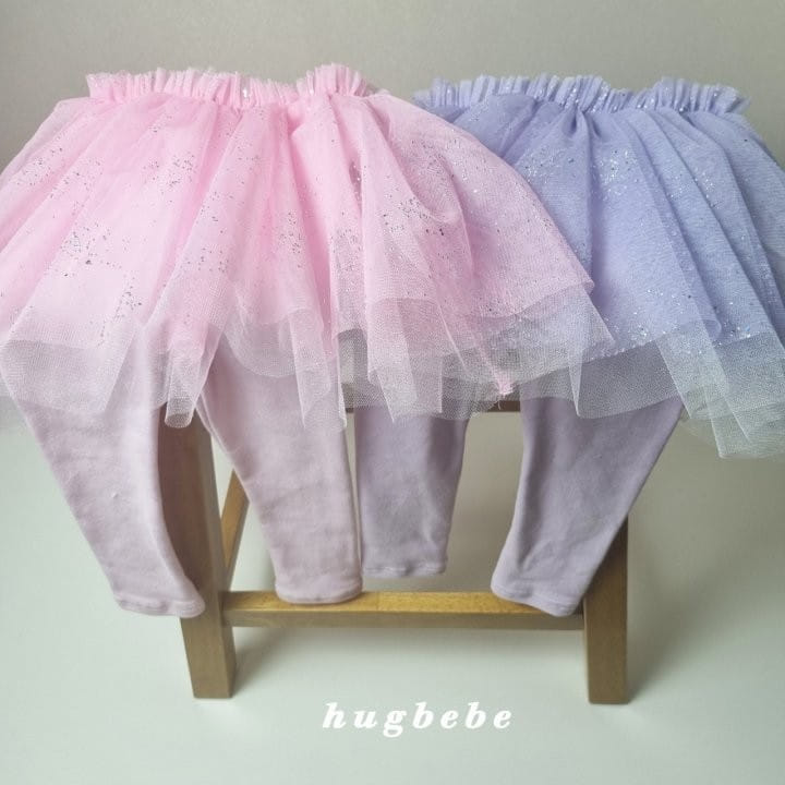 Hug Bebe - Korean Children Fashion - #childrensboutique - Twinkle Skirt Leggings - 8